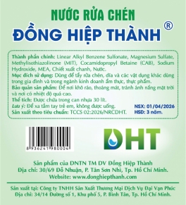 NƯỚC RỬA CHÉN ĐỒNG HIỆP THÀNH - 30 LÍT
