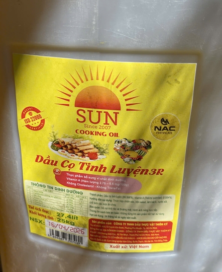 DẦU ĂN SUN 25 KG
